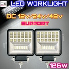 126w LED 作業灯 ワークライト ホワイト ２個セット