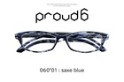 日本鯖江製proud6 060°01 : saxe blue メガネフレーム 佐々木セルロイド製【新品】
