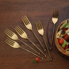 エルメントリー ソフィア テーブルフォーク6本セット真鍮 | 手作り | サステイナブル | 食品に安全【送料無料】
