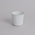 ceramic mimic fabric ロックグラス　プラチナ