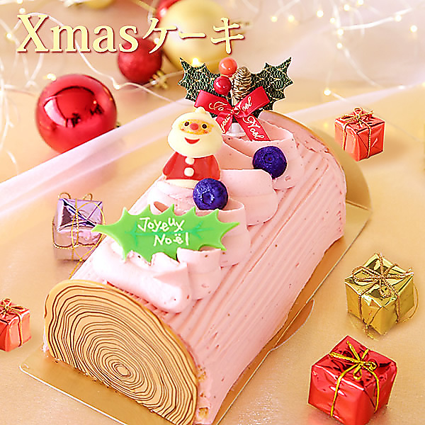 クリスマスケーキ新作 苺のブッシュドノエル クリスマスプレゼント スイーツ 4号 おいもや