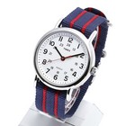 TIMEX タイメックス 腕時計 T2N747 WEEKENDER CENTRAL PARK／ウィークエンダー セントラルパーク ミリタリーウォッチ メンズ レディース 時計 アナログ ミリタリー カジュアル ネイビー ホワイト ストライプ インディグロナイトライト搭載