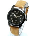 TIMEX タイメックス 腕時計 T2P133 ELEVATED CLASSICS/エレベイテッド レザーベルト ミリタリーウォッチ メンズ レディース 時計 アナログ ミリタリー カジュアル ブラック ブラウン インディグロナイトライト搭載