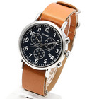 TIMEX タイメックス 腕時計 メンズ ウィークエンダー クロノグラフ 40mm ダイアル ストラップ TW2P62300 ブルー ネイビー ダイアル ブラウン レザーベルト