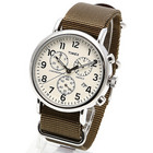 TIMEX タイメックス 腕時計 メンズ ウィークエンダー クロノグラフ 40mm ダイアル ストラップ TW2P71400 クリームダイアル オリーブ