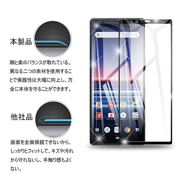 ヤマダモール | Xperia 1 SO-03L ガラスフィルム au SOV40 液晶保護