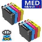 MED-4CL プリンターインク エプソン MED ４色パック ×２セット 互換インク メダマヤキ EPSON MED-BK MED-C MED-M MD-Y 対応プリンター EW-056A EW-456A