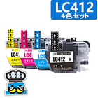 ブラザー インク LC412-4PK 4色セット インクカートリッジ LC412 brother 互換インク プリンター MFC-J7300CDW MFC-J7100CDW 純正よりお得 LC412BK LC412C LC412M LC412Y