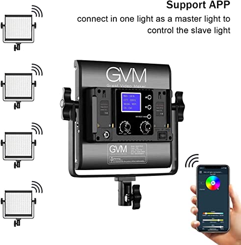 ヤマダモール | GVM RGB LEDビデオライト800D写真照明ビデオライト