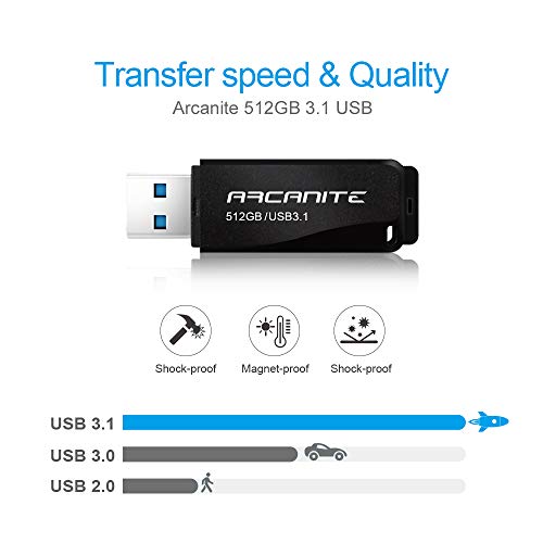 ヤマダモール | アルカナイト(ARCANITE) USBメモリ 512GB USB 3.1 超