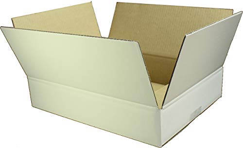 愛パックダンボール ダンボール箱 70(80)サイズ 白 100枚 段ボール 日本製 無地 薄型素材