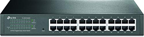 TP-Link イージースマートスイッチ 24ポート 10/100/1000Mbps Giga対応 管理機能付 金属筺体 5年保証 TL-SG1024DE