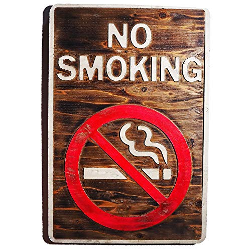 ビンテージ木製看板 NO SMOKING