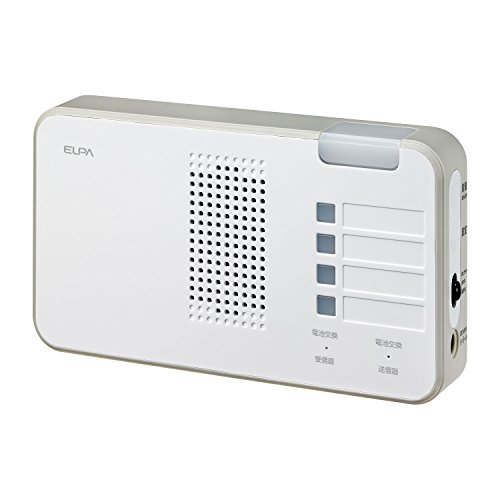 朝日電器 ELPA エルパ ワイヤレスチャイムランプ付き受信器 EWSシリーズ 呼び出し場所がわかる便利な受信機 EWS-P52 白