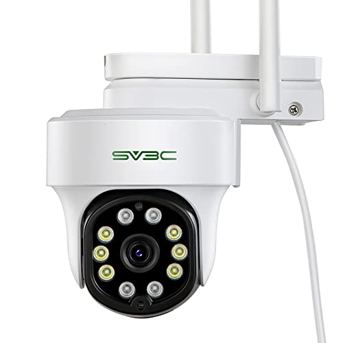 SV3C 防犯カメラ ワイヤレス 屋外 wifi 監視カメラ 人体検知 PT旋回 録画 双方向音声
