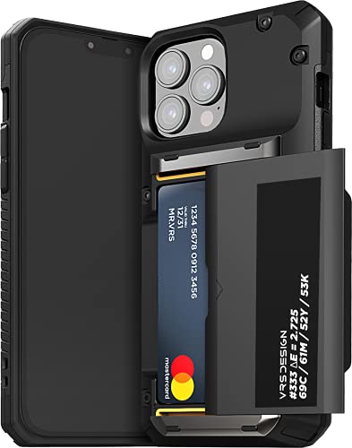 【VRS】 iPhone13ProMax 対応 ケース 耐 衝撃 ストラップ 使用可 ストラップホール 付 スマホケース 耐衝撃 背面 カード 収納 付 スマホカバー カード収納 耐衝撃ケース カバー [ iPhone13 Pro Max