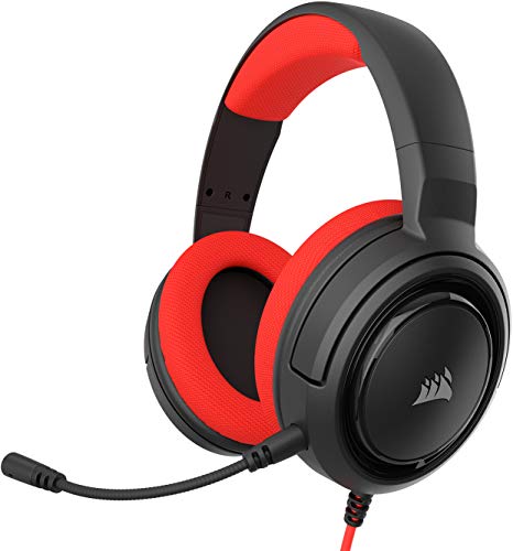 Corsair ゲーミングヘッドセット HS35 STEREO Stereo Gaming Headset -Red- PC PS4 Switch SP867 CA-9011198-AP