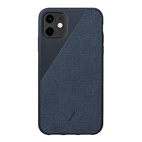 [ネイティブユニオン] CLIC Canvas Case スマホケース iPhone 11 対応-プレミアム織布カバー INDIGO