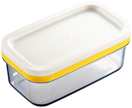 曙産業 バターケース 日本製 ギュッと一押し バターを5gの薄切りに簡単カット 冷蔵庫でそのまま保存 カットできちゃうバターケース ST-3005 200gバター用