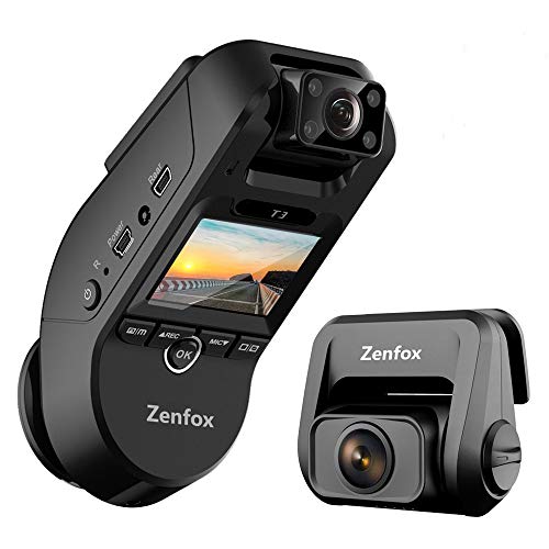 ZENFOX ドライブレコーダー 3カメラ WIFI搭載 車内外後同時記録 駐車監視 GPS 1440P+1080P+1080P ドラレコ 3カメラ同時録画 2カメラ 前後カメラ ドラレコ 2.0インチ 車内外同時撮影 SONY STAR