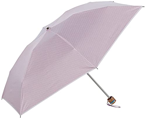 [ムーンバット] 折りたたみ傘 MOONBAT(ムーンバット) um-feel (アンフィール) ドット顔料＆パイピング 日傘 パラソル おりたたみ傘 レディース 10999-02【遮熱・遮光・晴雨兼用】ピンク ピンク 親骨の長さ：約50