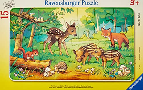 ラベンスバーガー(Ravensburger) ジグソーパズル 06376 5 森の動物たち(15ピース)