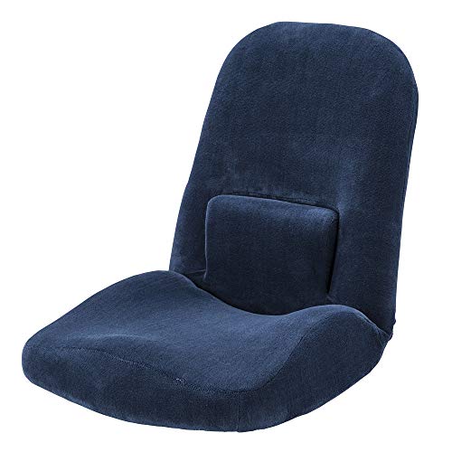 東谷(Azumaya-kk) 座椅子 ネイビー 幅47×奥行61-103×高さ58-14cm 腰サポートリクライナー RKC-172NV