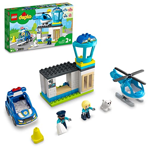 レゴ(LEGO) デュプロ デュプロのまち けいさつしょとヘリコプター 10959 おもちゃ ブロック幼児 警察 けいさつ ヘリコプター 男の子 女の子 2歳以上