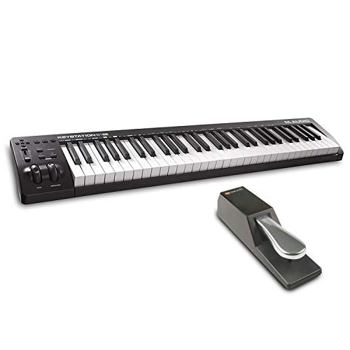 【セット買い】M-Audio USB MIDIキーボード 61鍵 ピアノ音源ソフト付属 Keystation61 III & フットペダル 電子ピアノ・キーボード対応 SP-2