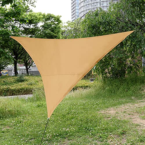 アストロ 三角シェード イエロー 約3×3×3m 撥水加工 水をはじく 日よけ UVカット サンシェード 530-26