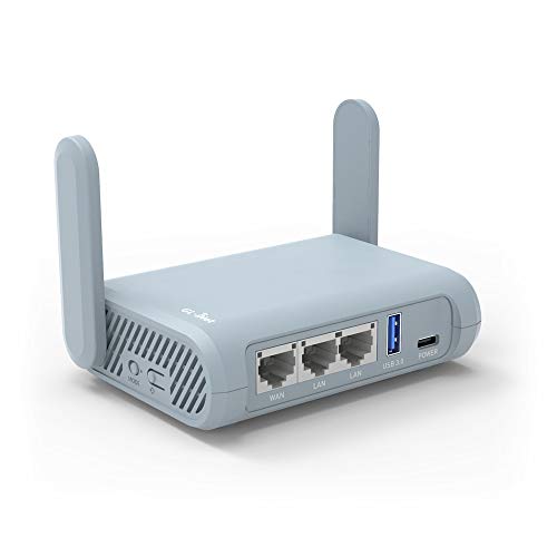 GL.iNet GL-MT1300 (Beryl) VPN 無線LAN セキュリティ対策 トラベル ギガビット ワイヤレスルーター、デュアルバンドAC1300 400Mbps (2.4GHz) + 867Mbps(5GHz) Wi-Fi、
