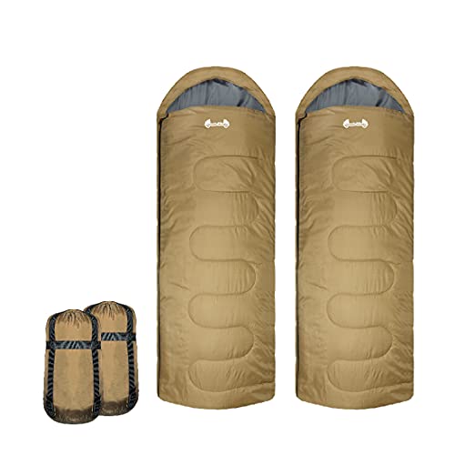 【Jungle World】寝袋 シュラフ 2個セット コンパクト オールシーズン 二人用 限界使用温度5℃
