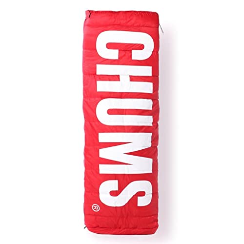 チャムス (CHUMS) スリーピングバッグ 寝袋 チャムスロゴ 10度 レッド H182×W76cm CH09-1251-R001-00