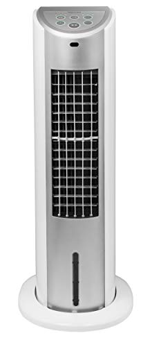 山善 冷風扇 扇風機 タッチスイッチ 風量3段階調節 水タンク着脱式 タイマー機能 キャスター リモコン付 ホワイトシルバー FCR-G402(WS)