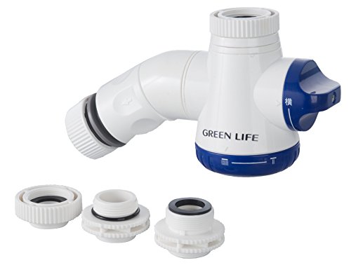 グリーンライフ(GREEN LIFE) コネクター シャワー付き蛇口コネクター混合水栓用 二又タイプ 泡沫水栓対応 5.3×8.0×15.0cm SJC-03