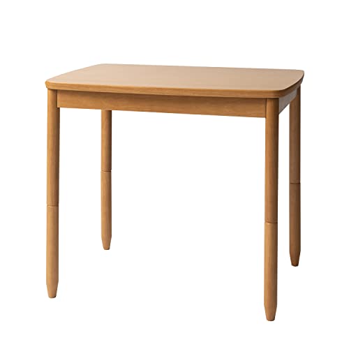 こたつ テーブル 78×58cm 長方形 おしゃれ 北欧 木製 木目調 ダイニング デスク ハイタイプ ロータイプ 継脚 小さめ コンパクト 一人暮らし シンプル モダン 韓国インテリア ナチュラル