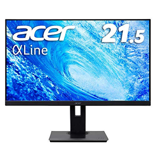 Acer モニター ディスプレイ AlphaLine 21.5インチ B227Qbmiprzx/IPS/非光沢/フルHD/250cd/4ms/ミニD-Sub 15ピン・HDMI・DisplayPort/高さ調整 高さ調節 上下調整 ピボッ