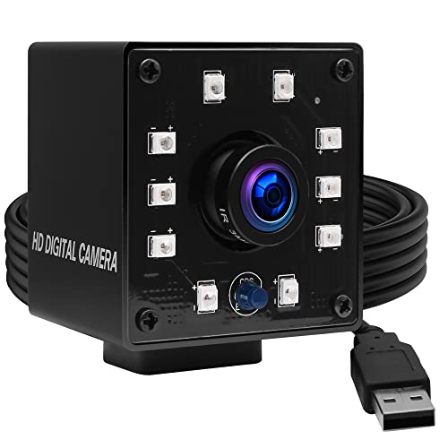 ELP 夜間視力カメラ 高速 480P 100FPS USB ウェブカメラ 200万画素 フルHD 1080P 30FPS ミニカメラ 3.6mmレンズ 広角 監視 ウェブカメラ CMOS OV2710/無料のドライバー/プラグアンドプレ