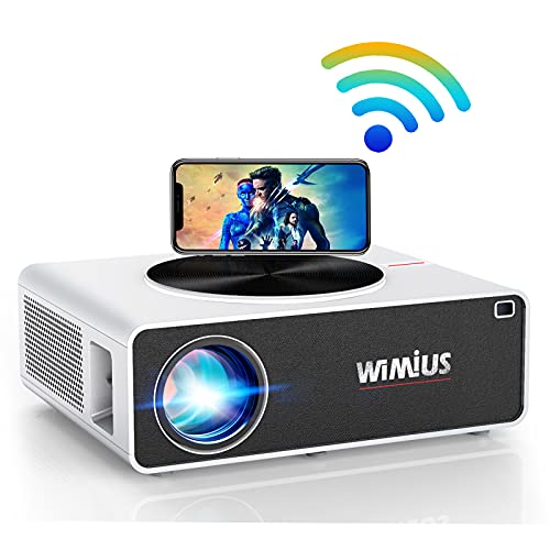 WiMiUS K3プロジェクター 450ASNIルーメン 5GWIFI 4K対応 リアル1920*1080解像度 小型 家庭用 ズーム機能 天井 ホームシアター タブレット/パソコン/ DVD/ TV Stick /モバイル/ゲーム機など