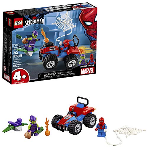 LEGO Marvel Spider-Man Car Chase 76133 Building Kit (52 Piece), Multicolor