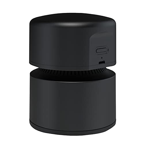 卓上クリーナー USB充電式 ブラック スリットノズル付き 消しカス マイクロ 1800ｍAh ハイパワー 静音 卓上掃除機 キーボード対応(黒)ISHU