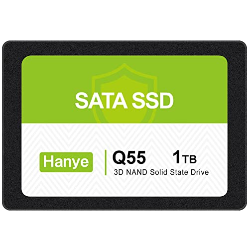 Hanye 1TB 内蔵型SSD 2.5インチ 7mm 3D NAND採用 SATAIII 6Gb/s 550MB/s PS4動作確認済 アルミ製筐体