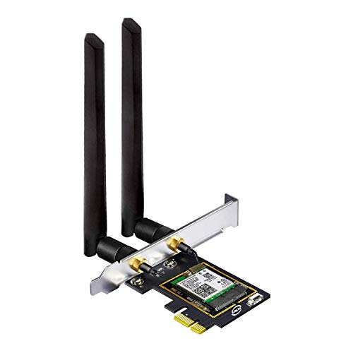 OKN WiFi 6E PCIe 無線LANカード AX5400 内蔵Intel AX210NGW WiFi 6モジュール 802.11AX PCI-Express 無線LANアダプタ Bluetooth 5.2対応, Windows10