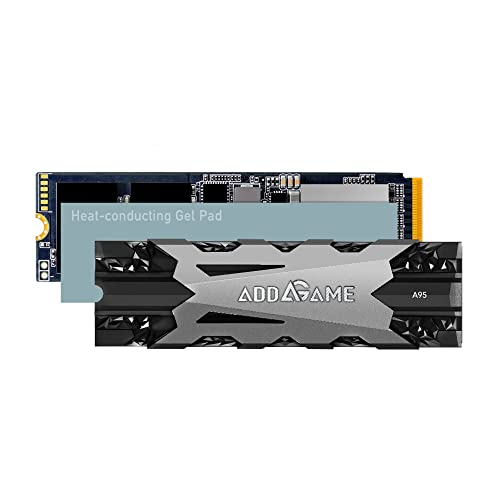 addlink AddGame A95 2TB PS5動作確認済み ヒートシンクモデル PCIe 4.0(最大転送速度 7,200MB/秒) NVMe M.2 内蔵SSD 国内正規保証品