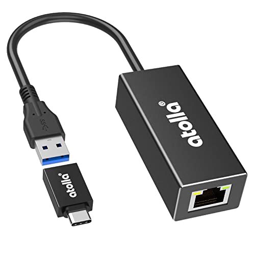 atolla USB3.0 LANアダプター Switch 有線LANアダプター USB to RJ45 [10/100/1000Mbps超高速/ギガビット イーサネット通信] USB3.0 Type C LAN変換アダプター 在宅勤務