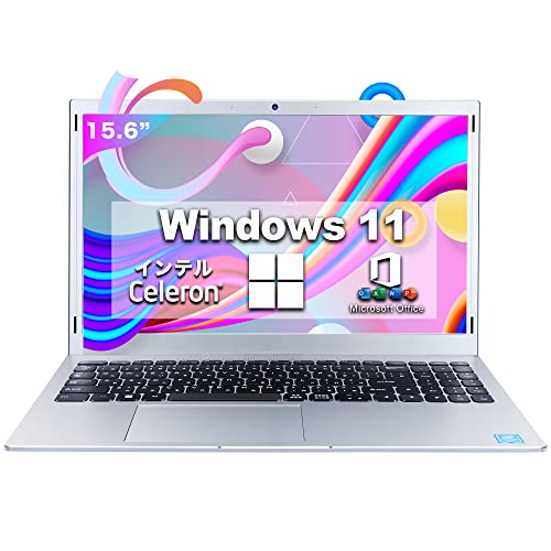 パソコン ノート office付き Dobios Windows11 薄型PC ノート 高性能CPU N4020 2.6GHz 15.6インチ フルHD液晶/大容量バッテリー搭載/Bluetooth/ WIFI搭載/豊富な接続端子/軽量薄