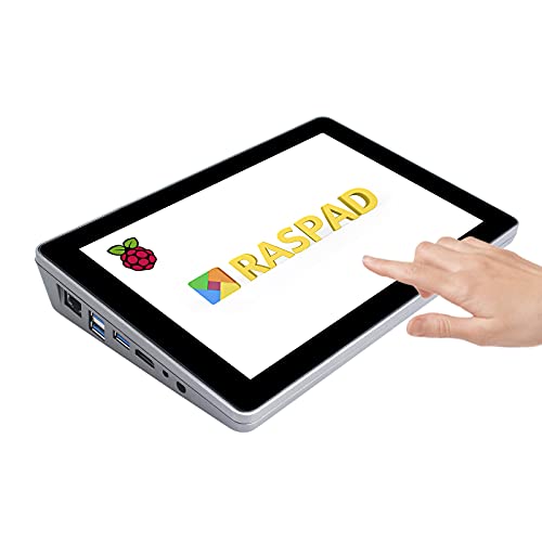 SunFounder Raspberry Pi 4B タブレット、RasPad3.0、ポータブルRaspberry Pi ディスプレイ、バッテリー、冷却ファン、スピーカー内蔵、一体型タッチモニター、,IoT/自動操縦プロジェクト、ゲーム/