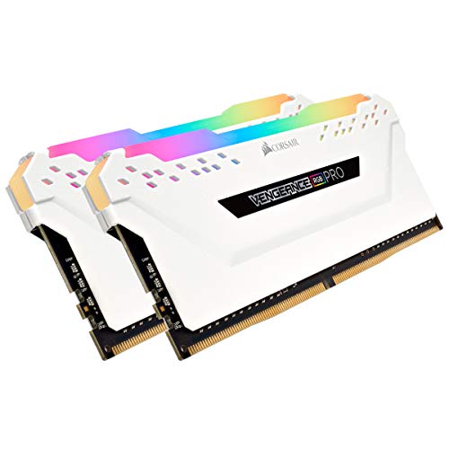 Corsair DDR4-3200MHz デスクトップPC用 メモリ VENGANCE RGBシリーズ 32GB [16GB×2枚] ホワイトCMW32GX4M2E3200C16W