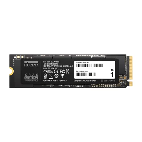 KLEVV SSD 1TB C920 M.2 NVMe PCIe Gen4x4 PlayStation5 動作確認済 最大読取速度 7000MB/s K01TBM2SP0-C92EC