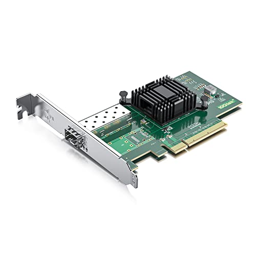 10Gtek 10G PCI-E NIC ネットワークカード, Intel X520-DA1/X520-SR1互換, シングルSFP+ポート PCI Express イーサネット LANアダプターサポートWindows Server/Li